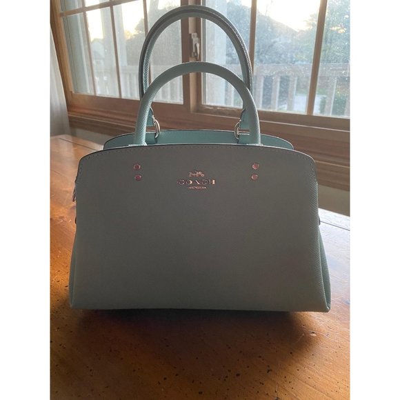 NWOT COACH Mini Lillie Carryall Powder Blue - Picture 10 of 15